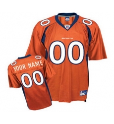 Denver Broncos Customized Jerseys Orange