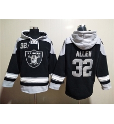 Men Las Vegas Raiders 32 Marcus Allen Black Ageless Must Have Lace Up Pullover Hoodie Men Las Vegas Raiders 32 Marcus Allen Black Ageless Must Have Lace Up Pullover Hoodie