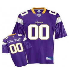 Minnesota Vikings Customized Jerseys Purple