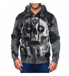 Raiders Mens Zip Hooded Sweatshirt Raiders Mens Zip Hooded Sweatshirt