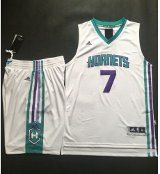 Hornets #7 Jeremy Lin White A Set Stitched NBA Jersey