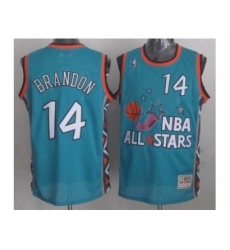 NBA 96 All Star #14 Brandon Blue Jerseys