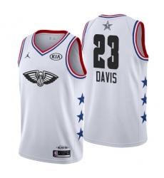 Men 2019 NBA All-Star Pelicans #23 Anthony Davis White Jersey