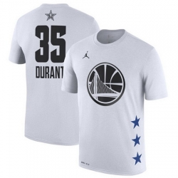 Warriors 35 Kevin Durant White 2019 NBA All Star Game Men's T Shirt