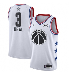 Wizards #3 Bradley Beal White Basketball Jordan Swingman 2019 All Star Game Jersey