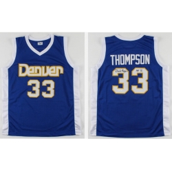 Men Denver Nuggets David Thompson #33 Blue Jersey