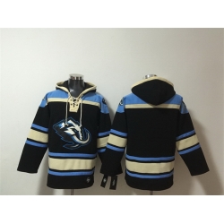 Men Utah Mammoth Blank Black Blue Ageless Must Have Lace Up Pullover Hoodie