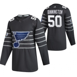 Blues 50 Jordan Binnington Gray 2020 NHL All Star Game Adidas Jersey