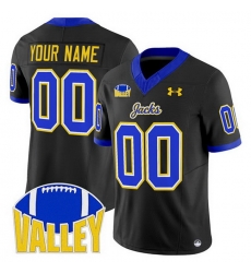 Men South Dakota State Jackrabbits Active Player Custom Black 2025 F U S E  Vapor Limited Stitched Football Jersey