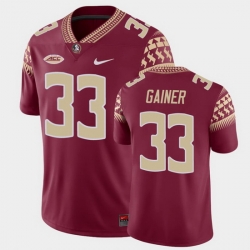 Men Florida State Seminoles Amari Gainer Game Garnet College Football Jersey