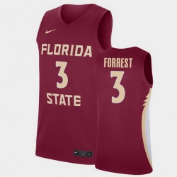 Men Florida State Seminoles Trent Forrest Replica Garnet College Basketball Jersey