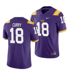 LSU Tiger Chris Curry Purple Game Men'S Jersey