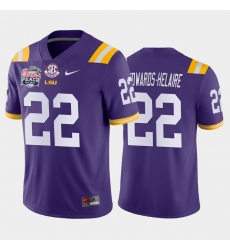 LSU Tiger Clyde Edwards Helaire Purple Away Men'S Jersey