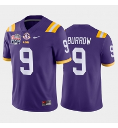 LSU Tiger Joe Burrow Purple Away Men'S Jersey