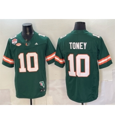 Men Miami Hurricanes 10 Malachi Toney Green F U S E Fiesta Bowl Champions 26 Florida Patch Stitched Football Jersey Men Miami Hurricanes 10 Malachi Toney Green F U S E Fiesta Bowl Champions 26 Florida Patch Stitched Football Jersey