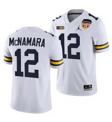 Michigan Wolverines Cade Mcnamara White 2021 Orange Bowl College Football Playoff Jersey