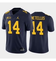 Michigan Wolverines Josh Metellus Navy Home Men'S Jersey