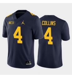 Michigan Wolverines Nico Collins Navy Home Men'S Jersey