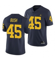 Michigan Wolverines Peter Bush Navy Limited Men'S Jersey