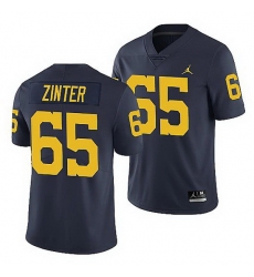 Michigan Wolverines Zak Zinter Navy Limited Men'S Jersey