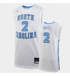 North Carolina Tar Heels Coby White White Replica Men'S Jersey