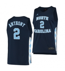 North Carolina Tar Heels Cole Anthony Navy Alternate Men Jersey