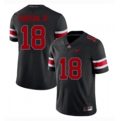 Men Nike #18 Ohio State Buckeyes Scarlet Black NCAA Football Jersey