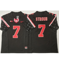 Men Ohio State Buckeyes Black # 7 C.J. Stroud Black Stitched F U S E NCAA Jersey