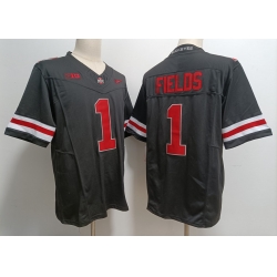 Men Women Youth Ohio State Buckeyes #1 Justin Fields Black 2023 F U S E NCAA Stitched Football Jersey