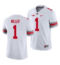 Ohio State Buckeyes Braxton Miller White College Football Men'S Jersey