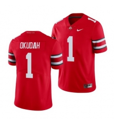 Ohio State Buckeyes Jeff Okudah Scarlet College Football Jersey