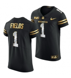 Ohio State Buckeyes Justin Fields Black Golden Edition Jersey