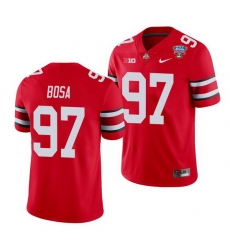 Ohio State Buckeyes Nick Bosa Scarlet 2021 Sugar Bowl College Football Jersey