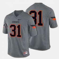 Men Oklahoma State Cowboys And Cowgirls College Football Gray Jersey