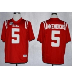 Ole Miss Rebels 5 Robert Nkemdiche Red NCAA Jerseys