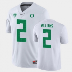 Men Oregon Ducks Devon Williams Game White College Football Jersey