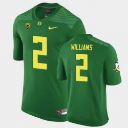 Men Oregon Ducks Devon Williams Replica Green Game Football Jersey