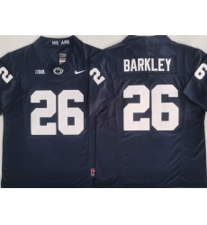 Men Penn State #26 Saquon Barkley Navy Stitched NCAA Jersey Men Penn State #26 Saquon Barkley Navy Stitched NCAA Jersey