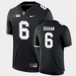 Men Purdue Boilermakers Jalen Graham College Football Game Black Jersey