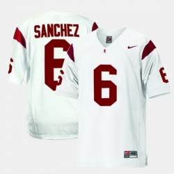 Men Usc Trojans Mark Sanchez College Football White Jersey