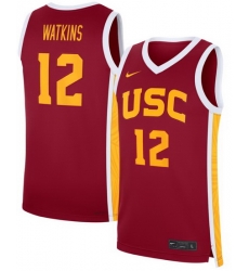 Men's Nike JuJu Watkins Cardinal USC Trojans Road Replica Basketball Jersey