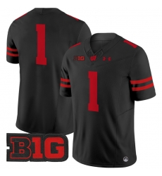 Men Youth Wisconsin Badgers 1 Team Black 2024 Vapor Limited Jersey All Stitched Men Youth Wisconsin Badgers 1 Team Black 2024 Vapor Limited Jersey All Stitched