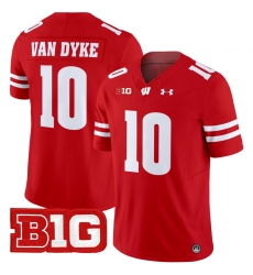 Men Youth Wisconsin Badgers 10 Tyler Van Dyke Red 2024 Vapor Limited Jersey All Stitched Men Youth Wisconsin Badgers 10 Tyler Van Dyke Red 2024 Vapor Limited Jersey All Stitched