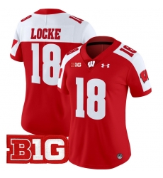 Women Wisconsin Badgers 18 Braedyn Locke Red Alternate 2024 Vapor Limited Jersey All Stitched Women Wisconsin Badgers 18 Braedyn Locke Red Alternate 2024 Vapor Limited Jersey All Stitched