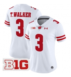 Women Wisconsin Badgers 3 Tawee Walker White 2024 Vapor Limited Jersey All Stitched Women Wisconsin Badgers 3 Tawee Walker White 2024 Vapor Limited Jersey All Stitched