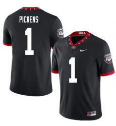 2020 Men #1 George Pickens Georgia Bulldogs Mascot 100th Anniversary College Football Jerseys Sale-B