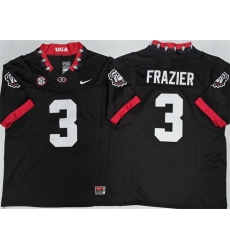 Georgia Bulldogs 3 Nate Frazier Black 2025 F U S E  Stitched Jersey