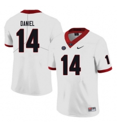 Men #14 DJ Daniel Georgia Bulldogs College Football Jerseys white