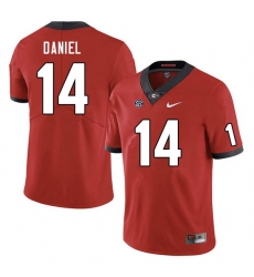 Men #14 David Daniel Georgia Bulldogs College Football Jerseys Sale-Red