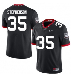 Men #35 Lorenzo Stephenson Georgia Bulldogs College Football Jerseys Sale-100th Anniversary